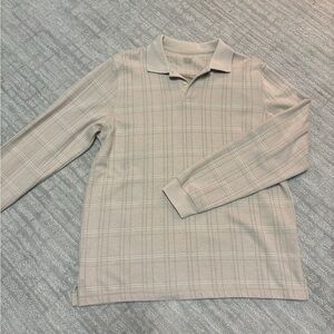 Van Heusen Men's Beige Plaid Shirt